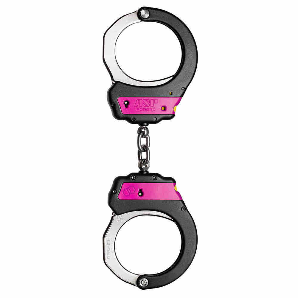 ASP Handschelle Identifier Ultra Plus Cuff Kette aus Stahl - pink