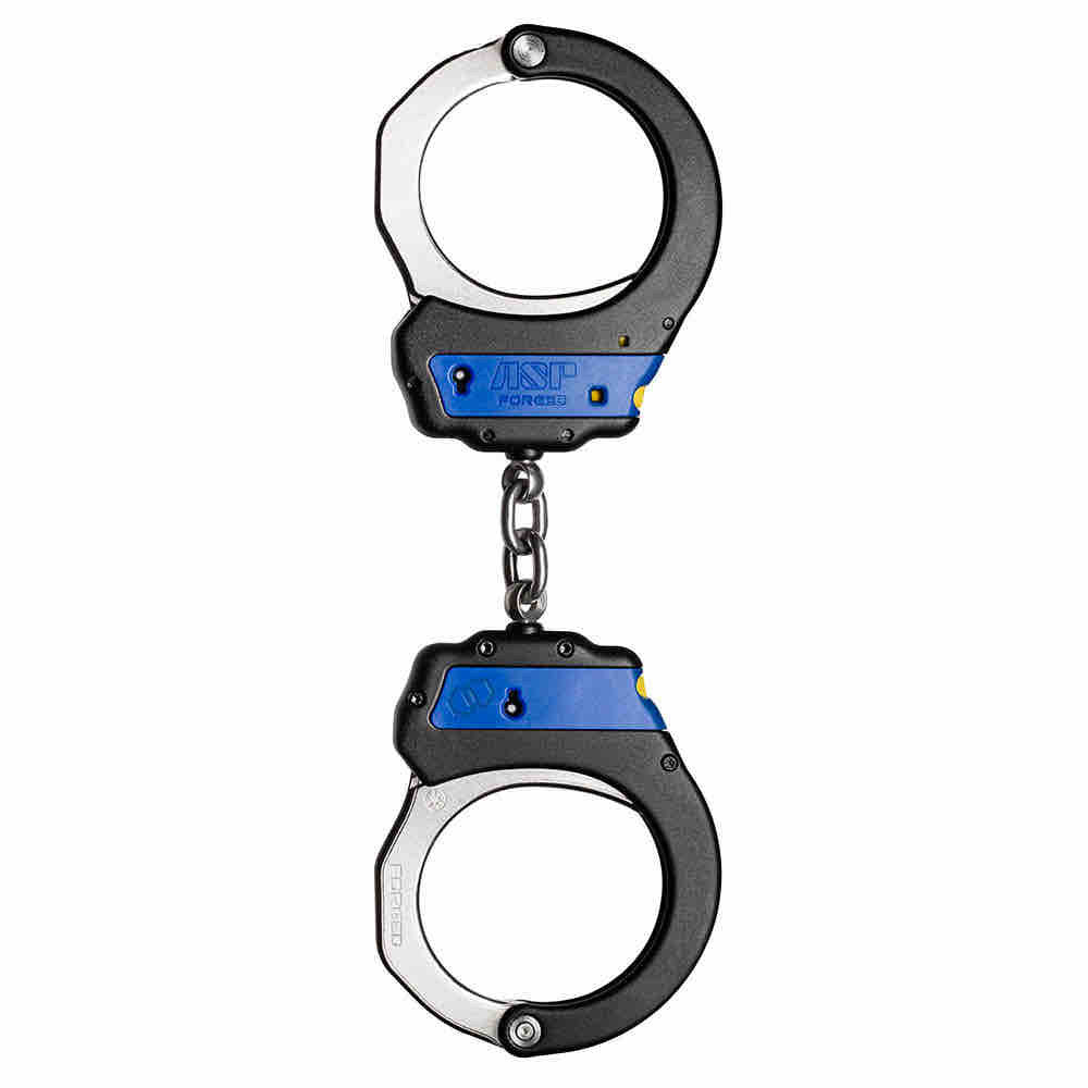 ASP Handschelle Identifier Ultra Plus Cuff Kette aus Stahl - blau