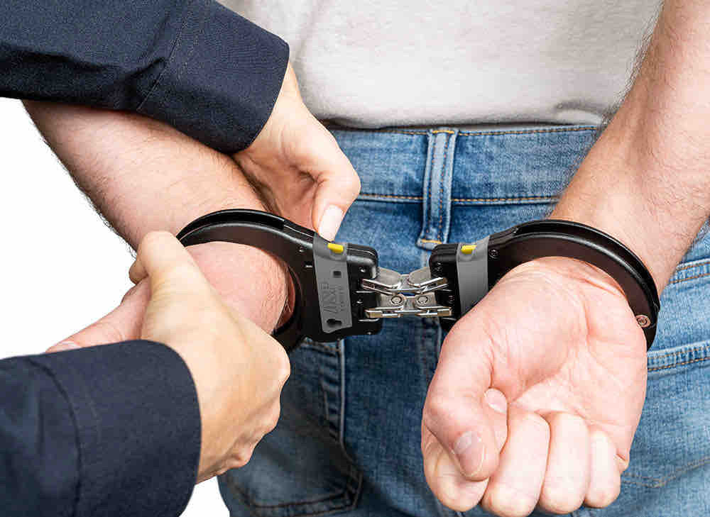 ASP Handschelle Identifier Ultra Plus Cuff Gelenk aus Stahl - blau